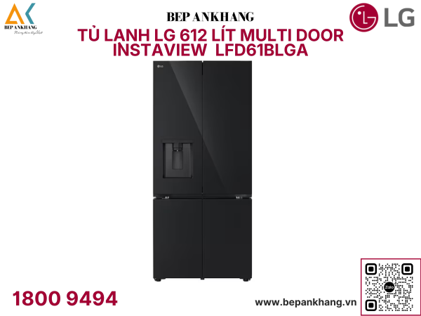 Tủ lạnh LG 612 lít Multi Door InstaView LFD61BLGA
